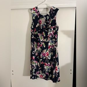 Navy floral Wisp dress 22W